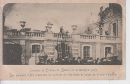 CPA Incendie Du Château De Beloeil - Les Pompiers D'Ath Préservant Les Archives ... (très Belle Animation) - Ath