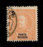 ! ! Ponta Delgada - 1897 D. Carlos 05 R - Af. 14 - Used - Ponta Delgada