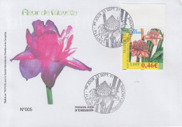 Enveloppe  FDC  1er  Jour    MAYOTTE    Fleur  De  MAYOTTE     DZOUMOGNE     2001 - Sonstige & Ohne Zuordnung