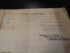 Devis Pour Une Installation De Soudure Autogène à L'oxygène.-1924- - Materiaal En Toebehoren