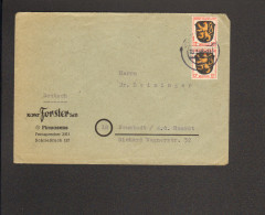 Fr.Zone Allg.Ausgabe 2 X 12 Pfg.Wappen Auf Fernbrief Aus Pirmasens Vom 13.3.46 - Autres & Non Classés