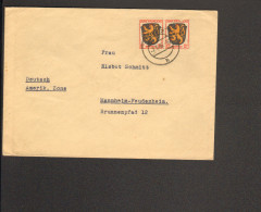 Fr.Zone Allg.Ausgabe 2 X 12 Pfg.Wappen Auf Fernbrief Aus Trier 2 Vom 7.6.46 - Other & Unclassified