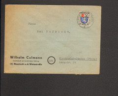 Fr.Zone Allg.Ausgabe 24 Pfg.Wappen Auf Fernbrief Aus Neustadt Weinstraße Vom 1.11.46 - Other & Unclassified