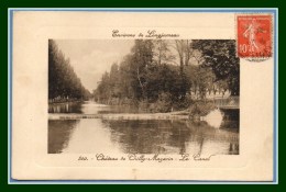 CPA CHILLY MAZARIN Château Le Canal Carte Gauffrée Voy. 1910 - Chilly Mazarin