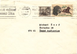 L1194 - Czechoslovakia (1974) Plzen 2: Use Postal Codes (letter) Tariff: 0,60 Kcs - Codice Postale