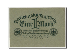 Billet, Allemagne, 1 Mark, 1922, 1922-09-15, KM:61a, SPL - Imperial Debt Administration