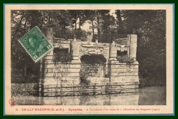CPA CHILLY MAZARIN  Nymphée Extrémité Canal écrite 1915 (TP Canada) - Chilly Mazarin