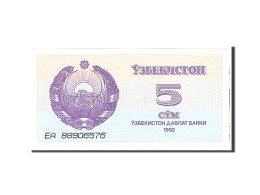 Billet, Uzbekistan, 5 Sum, 1992, Undated, KM:63a, NEUF - Ouzbékistan