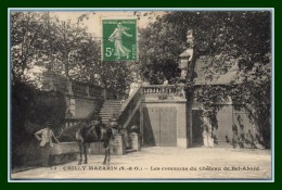 CPA CHILLY MAZARIN  Les Communes Du Château De Bel Abord Voy TB Cheval à L'abreuvoir - Chilly Mazarin