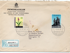 Carta Con Matasellos De 1968 Reykjavik.- - Lettres & Documents
