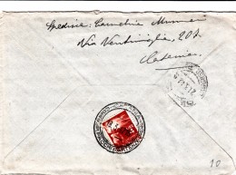 1947 LETTRE ITALIE  CATANIA POUR PESARO    / 5643 - 1946-47 Période Corpo Polacco