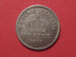 20 Centimes Napoléon III 1867 A Paris 5279 - 20 Centimes