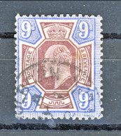 UK Edward VII 1902  N. 115 - 9 Penny Razzurro E Viola Usato Cat. € 40 - Sin Clasificación