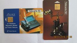 2 TELECARTES  FRANCE TELECOM - Telekom-Betreiber