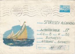 52275- SAILING, COVER STATIONERY, 1965, ROMANIA - Segeln