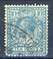 UK Giorgio V 1912-22 N. 151 P. 10 Azzurro-verde Usati Catalogo € 30 - Ohne Zuordnung