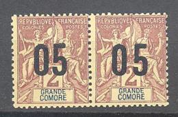 Grande Comore: Yvert 20/20A**; MNH; Se Tenant - Unused Stamps