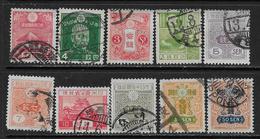 Japon  10 TP Entre YT 226 Et 257 Oblitérés (voir Description). - Used Stamps