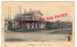 89 - CHAMPIGNY - INTERIEUR DE LA GARE  YONNE - Champigny