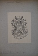 Ex-libris Héraldique  Début XXème - Theod. Van ROMMEL (Hesse) - Exlibris