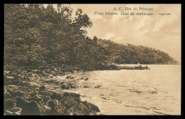 SÃO TOMÉ E PRÍNCIPE - A.C. Ilha Do Principe -Praia Inhame : Caes De Embarque.  Carte Postale - São Tomé Und Príncipe