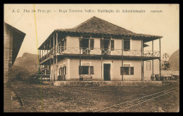 SÃO TOMÉ E PRÍNCIPE- A.C. Ilha Do Principe -Roça Terreiro Velho: Habitação Do Administrador.   Carte Postale - Sao Tome And Principe