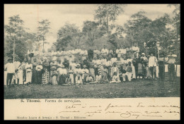SÃO TOMÉ E PRÍNCIPE - Forma De Serviçaes  ( Ed. Mendes Lopes & Araujo)   Carte Postale - São Tomé Und Príncipe