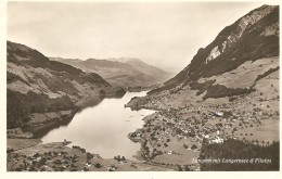 Schweiz, Ca. 1940, Lungern Mit Lungernsee, Ungebraucht, Siehe Scans! - Lungern