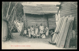 SÃO TOMÉ E PRÍNCIPE - Angolares E Suas Cubatas ( Ed. Casa Palangue)   Carte Postale - Sao Tome En Principe