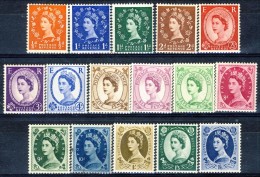 GB 1952-54 Elisabetta II Serie N. 262-278 (manca N. 275) MNH GO Catalogo € 100 - Otros & Sin Clasificación