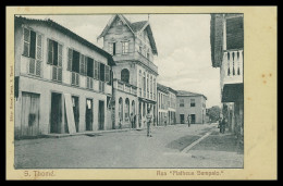 SÃO TOMÉ E PRÍNCIPE- Rua " ;Matheus Sampaio" ( Ed.Manuel Lança) Carte Postale - Santo Tomé Y Príncipe
