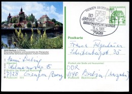 BUND P134 I10/152 Bild-Postkarte NEUBURG DONAU Sost. GIBRIA Giengen 1981 - Illustrated Postcards - Used