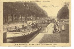 Liege Canal De Maestricht Phototype Liegeoise Ecluse Impression De Cartes Vues - Lüttich