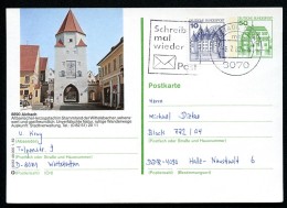 BUND P134 J6/83 Bild-Postkarte AICHACH Gebraucht Ingolstadt 1982 - Illustrated Postcards - Used
