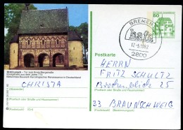 BUND P134 J10/156 Bild-Postkarte LORSCH Gebraucht Bremen Hafa 1982 - Illustrated Postcards - Used