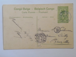 Belgian Congo Belge Belgisch 234 Attaque D Une Termitiere Sur La Route De Lukafu Stamp Bandundu 1913 - Storia Postale