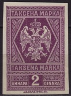 1930´s Yugoslavia - Revenue / Tax Stamp CUT - 2 Din - Used - Service