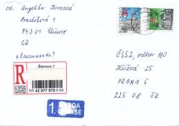 L1224 - Slovakia (2004) 943 01 Sturovo 1 (R-letter) Tariff: 54,00 SKK (stamp: City Komarno, City Presov) - Cartas & Documentos