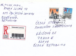 L1227 - Slovakia (2004) 059 60 Tatranska Lomnica (R-letter) Tariff: 52,00 SKK (stamp: City Komarno, City Nitra) - Cartas & Documentos