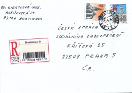 L1228 - Slovakia (2004) 830 01 Bratislava 31 (R-letter) Tariff: 52,00 SKK (stamp: City Komarno, City Nitra) - Lettres & Documents