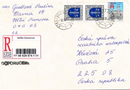 L1234 - Slovakia (2004) 076 63 Velke Ozorovce (R-letter) Tariff: 52,00 SKK (stamp: City Komarno, 2x Dubnica Nad Vahom) - Lettres & Documents