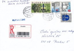 L1242 - Slovakia (2003) 943 54 Svodin (R-letter) Tariff: 49,00 SKK (stamp: Zvolen, Kezmarok, Dubnica, Cyril And Metod) - Cartas & Documentos