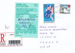 L1246 - Slovakia (2003) 935 26 Stary Tekov (R-letter) Tariff: 49,00 SKK (post Label CN 22, Post Form: 14-452) - Brieven En Documenten