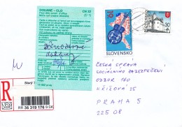 L1246 - Slovakia (2003) 935 26 Stary Tekov (R-letter) Tariff: 49,00 SKK (post Label CN 22, Post Form: 14-452) - Covers & Documents