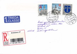 L1253 - Slovakia (2004) 830 07 Bratislava 37 (R-letter) Tariff: 54,00 SKK (stamp: Komarno, Banska Bystrica, Dubnica N.V. - Storia Postale