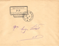 LETTRE DE ST PIERRE ET MIQUELON  AVEC GRIFFE GOUVERNEMENT PP  COVER - Storia Postale