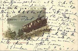 Unique CPA Précurseur 1901 GRUSS VOM BURGENSTOCK  Drahtseilhahn Train SAINT MORITZ - Other & Unclassified