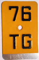 Velonummer Mofanummer Thurgau TG 76 - Placas De Matriculación