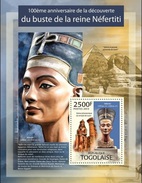 Togo 2013, 100th Discovery Nefertiti Bust, BF - Egyptologie