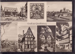 Quedlinburg - S/w Mehrbildkarte 1 - Quedlinburg